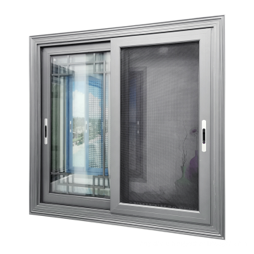 WANJIA aluminum sliding window with fly screens guards for aluminum sash windows